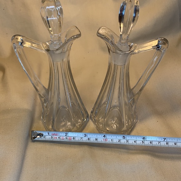 Vintage/Antique hand blown glass bottles w/stopper - Picture 3 of 12